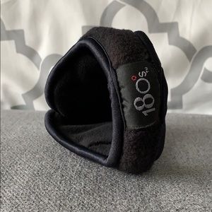 180s Ear Warmers - Black Fleece
